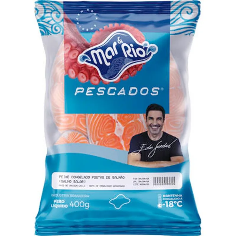 Peixe Salmão em Posta Mar & Rio Congelado 400g