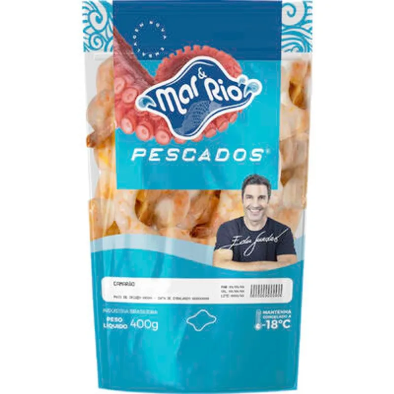 Camarão Descascado Cozido Mar & Rio Cong. 71/90 400g