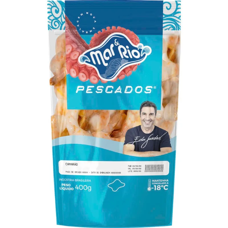 Camarão Descascado Cozido Mar & Rio Cong. Sem Cabeça 400g