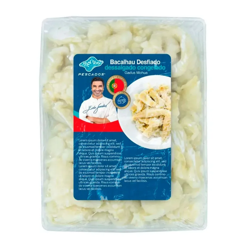 Bacalhau Mar & Rio Dessalgado Pacote Congelado 500g