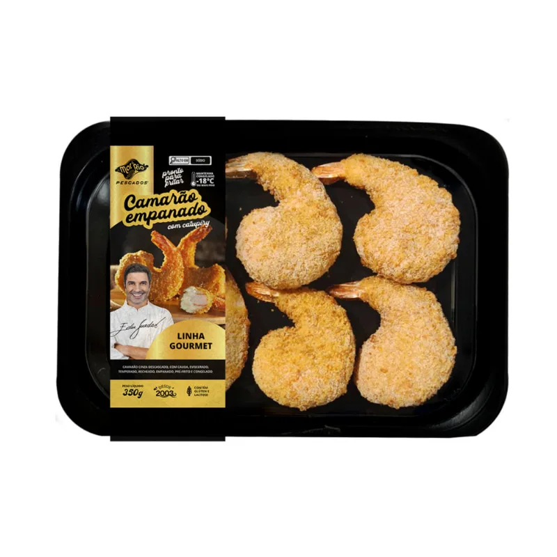 Camarão Empanado Mar E Rio Com Catupiry 350g