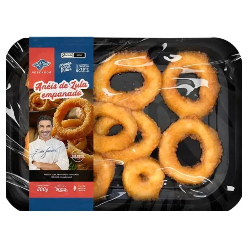 Anéis De Lula Mar & Rio 300g Empanado