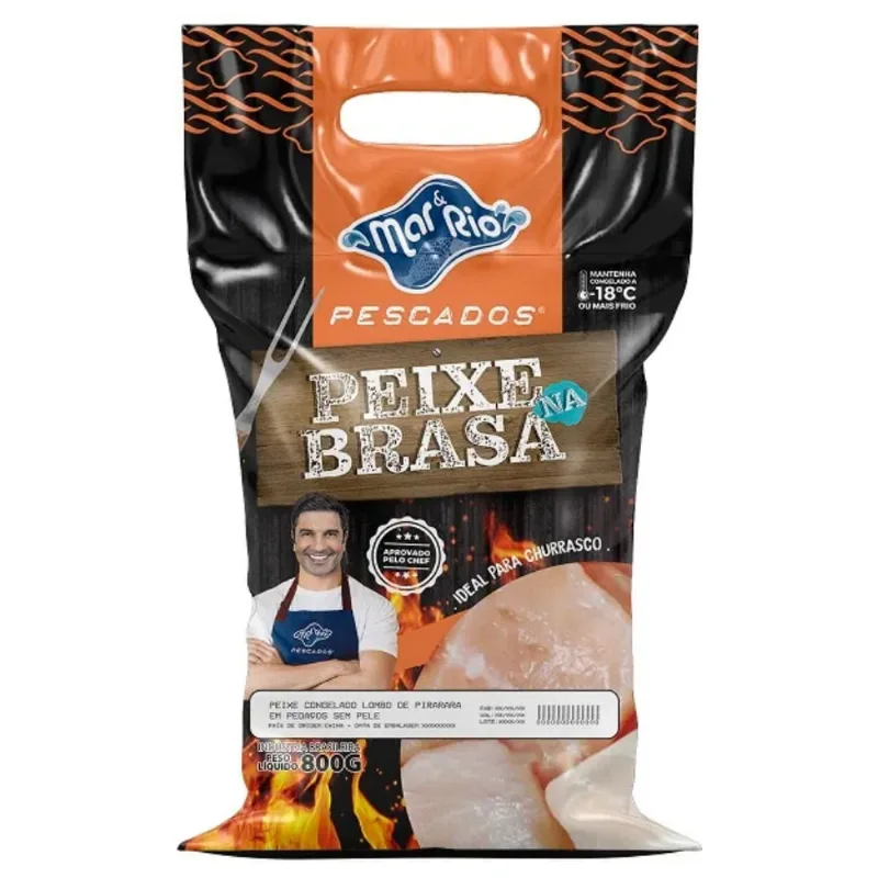 Lombo De Pirarara Em Pedaços Mar & Rio Congelado 800g