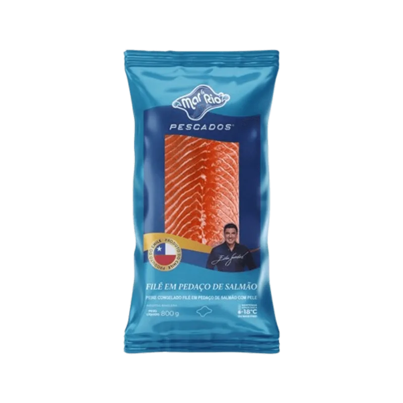 File de Salmão com pele Mar e Rio 800g