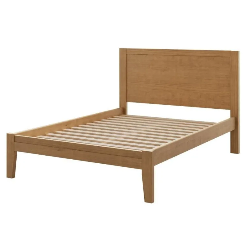 Cama de Casal 149CM 2808 com Lastros Reforçados Madeira Maciça Marrom Milani Movelaria - OUTRAS - Cama, Mesa E Banho