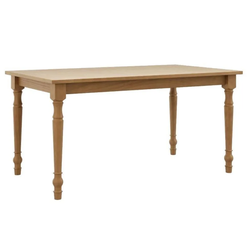 Mesa de Jantar Rubi 6 Lugares Madeira Maciça Taeda 160cm Marrom Milani Movelaria - OUTRAS - Móveis