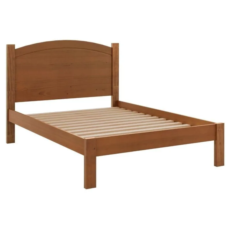 Cama Casal 145cm 1149C em Madeira Maciça Taeda Marrom Milani Movelaria - OUTRAS - Móveis