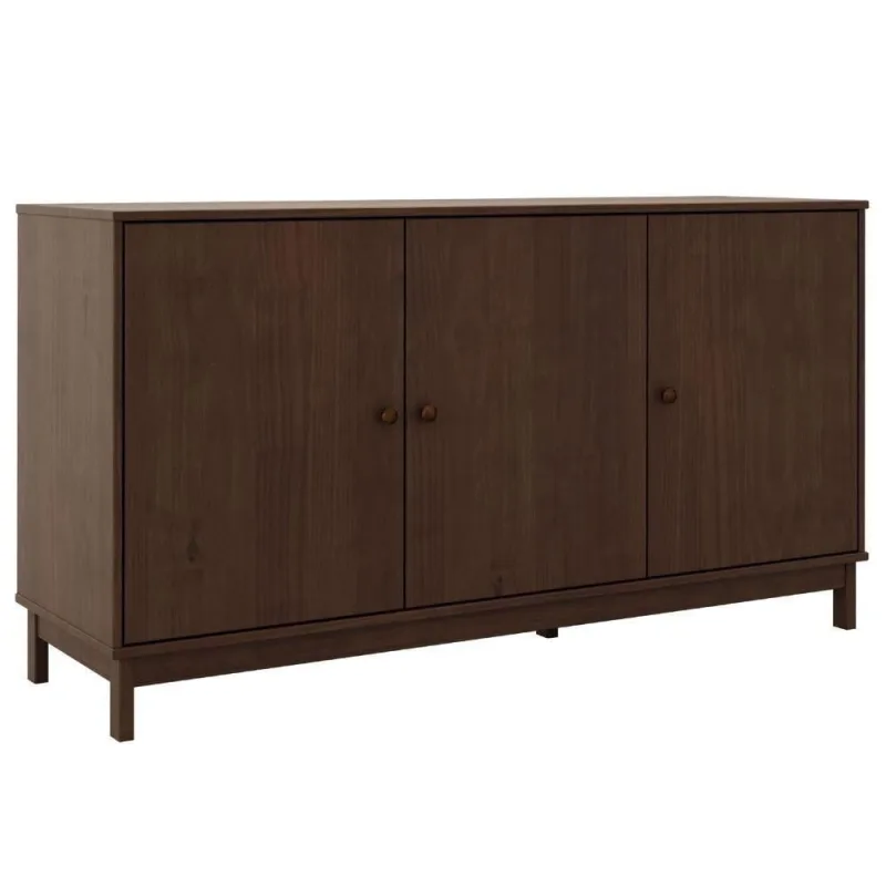 Buffet Balcao 1962 Contemporaneo 3 Portas Madeira Macica 160cm Cafe Milani Movelaria - OUTRAS - Mercado
