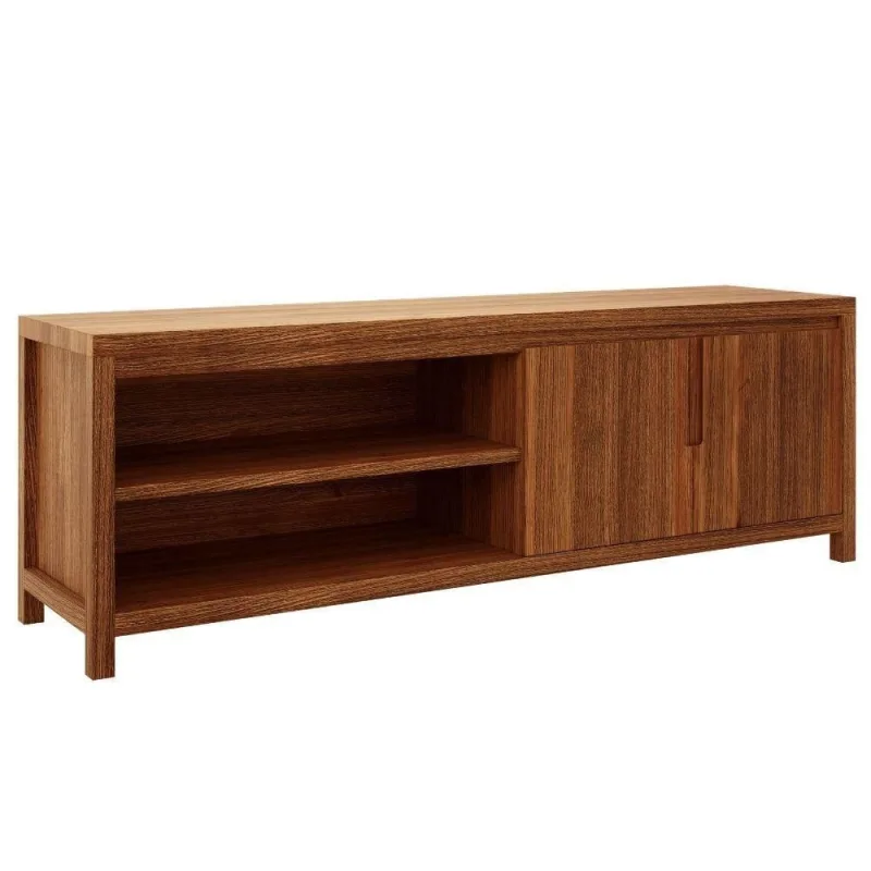 Rack para TV 70 Pol 1552N 180CM Madeira Maciça Taeda Rustic Milani Movelaria - OUTRAS - Móveis