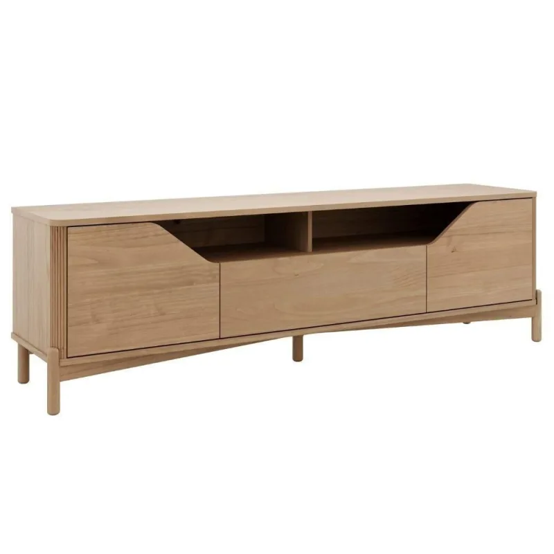 Rack para TV 3310U 70" 182CM Madeira Maciça Amadeirado Milani Movelaria - OUTRAS - Agro