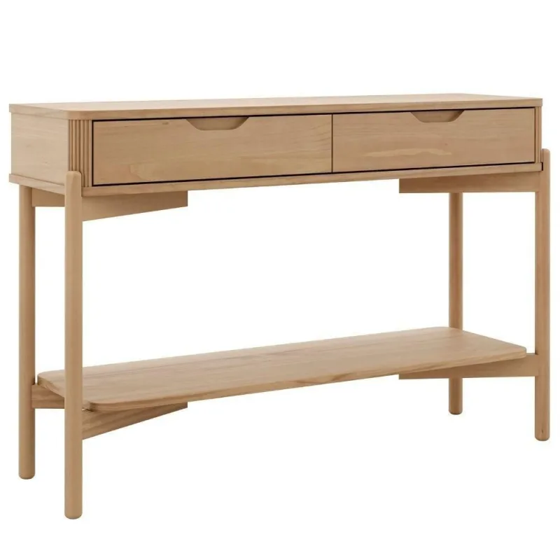 Aparador 3311U Contemporâneo 2 Gavetas Madeira Maciça Taeda 120cm Milani Movelaria - OUTRAS - Móveis