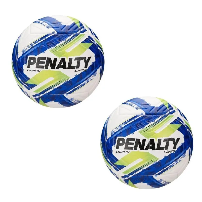 Kit 2 Bola de Futebol de Campo Líder XXVI para Partidas Azul e Verde Penalty - Penalty - Agro