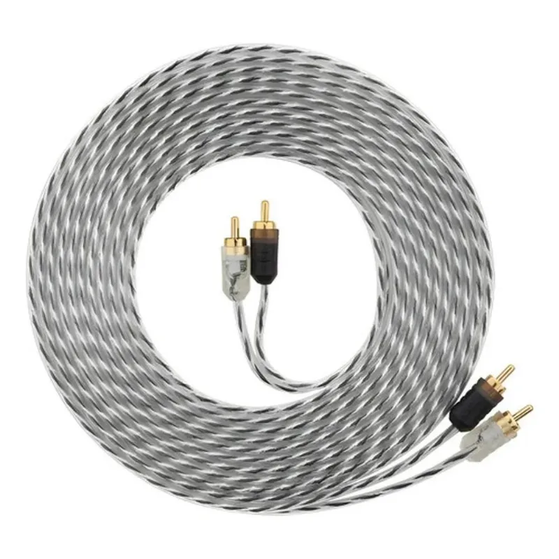 Rca Taramps 5m Blindado + Cabos Y Injetados Ouro Blindado