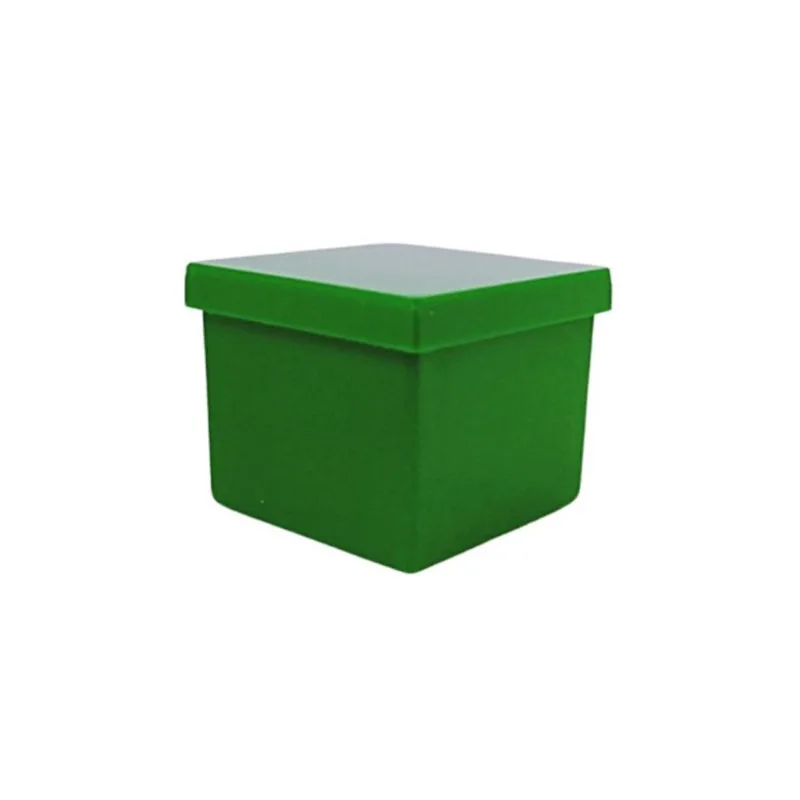Lembrancinha Caixa Acrilica 5x5cm Verde 10 Un