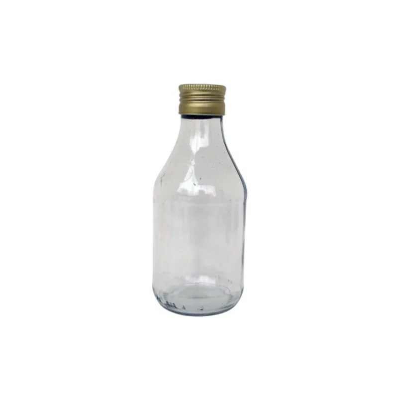 Lembrancinha Frasco Pet 30ml Tampa de Aluminio Dourado 10 Un
