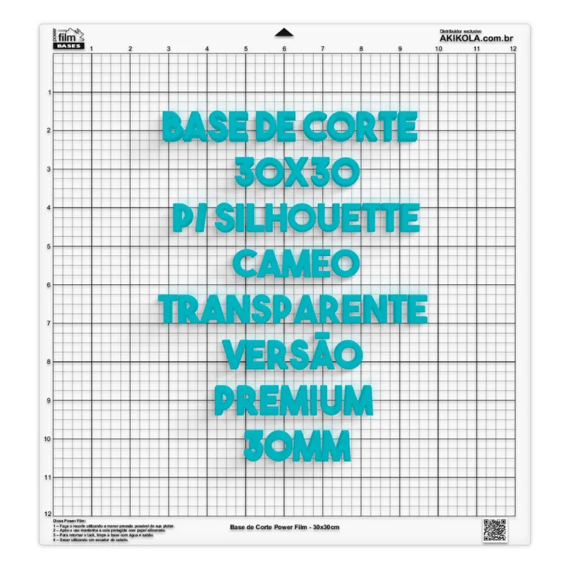2 Bases de Corte 30x30 p/ Silhouette Cameo C/Cola - 40mm