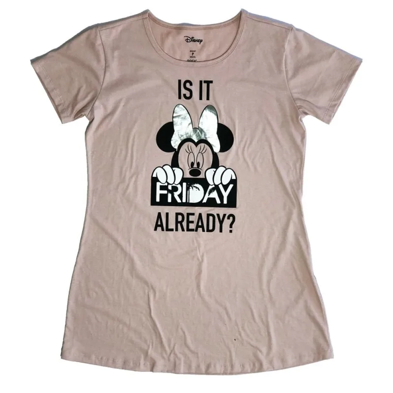 Camisola Feminina Disney Minnie Mouse Algodão P - Não Disponível - Moda