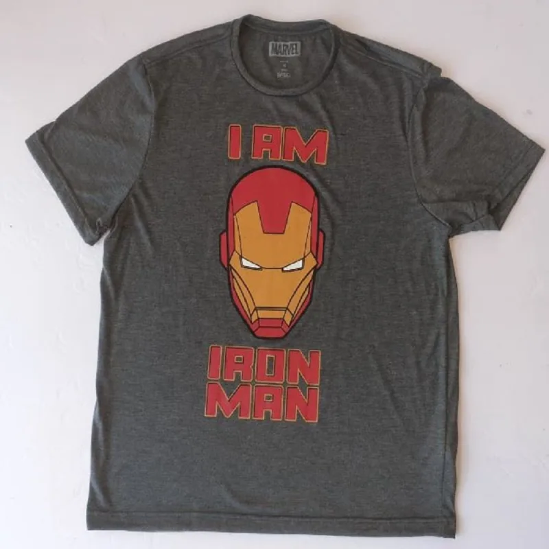 Camiseta Manga Curta Masculina Marvel Homem de Ferro C773 GG - Não Disponível - Moda