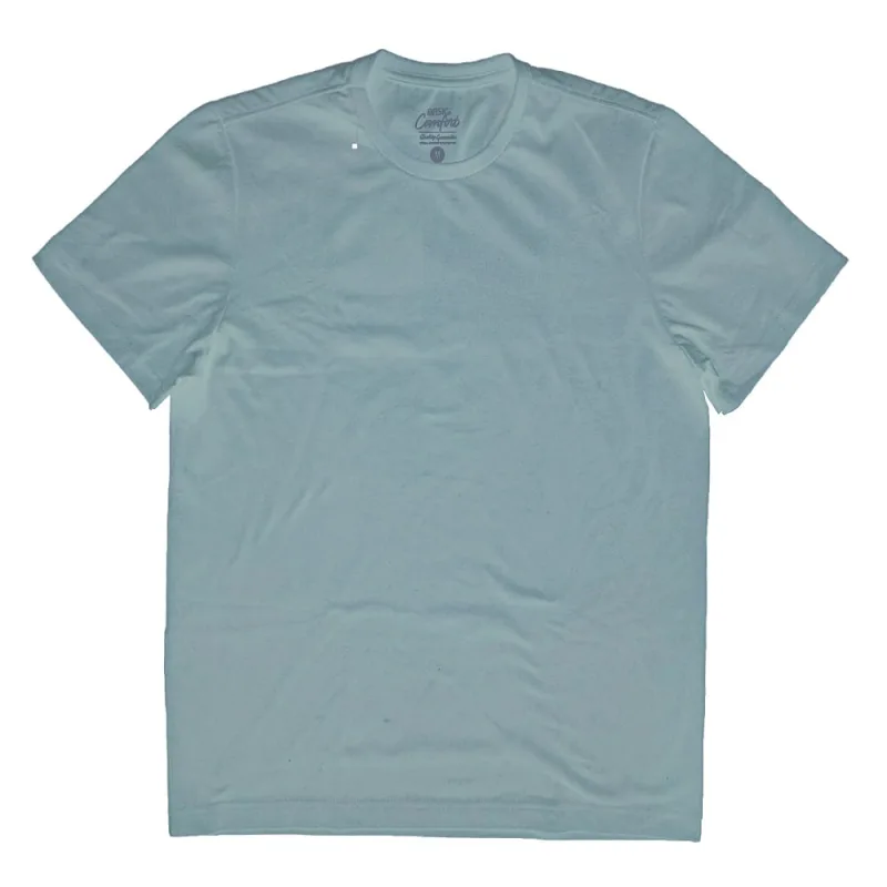 Camiseta Masculina Básica Basic+ Algodão Azul Claro - Basic+ - Moda