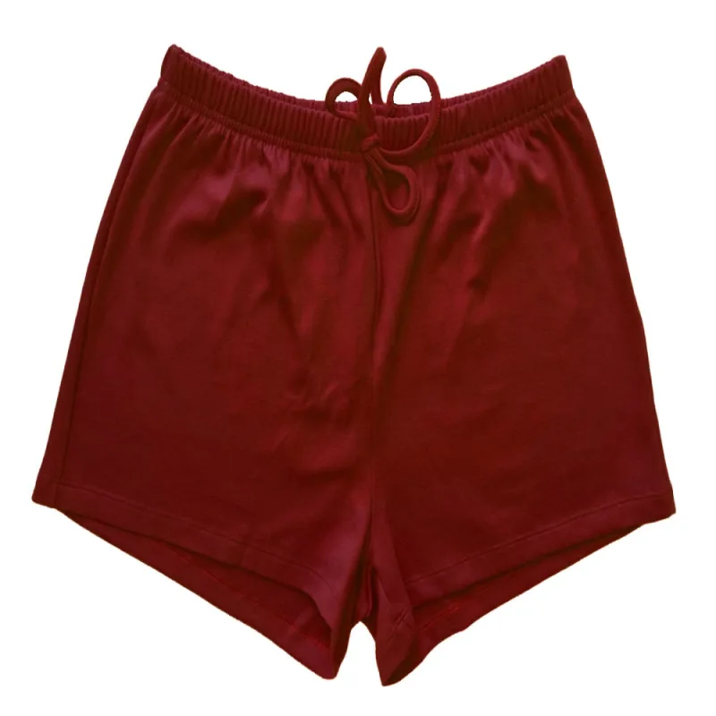 Shorts Moletinho Feminino Basic+ Algodão Vermelho - Basic+ - Moda