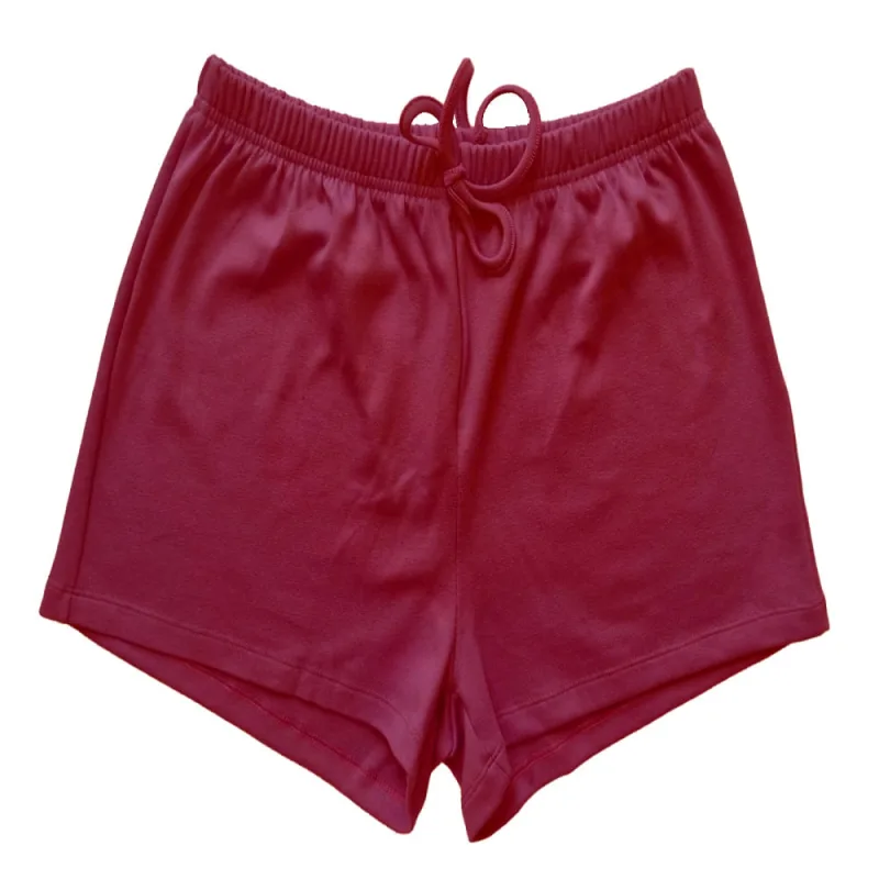Shorts Feminino Basic+ Malha de Ribana Algodão Rosa - Basic+ - Moda