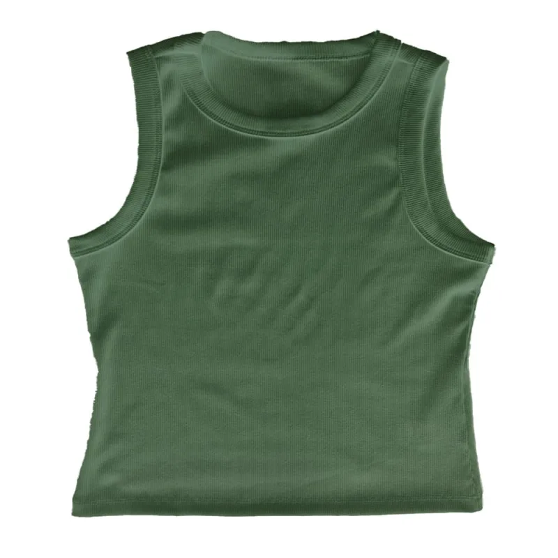 Regata Feminina Justa Basic+ Algodão Verde - Basic+ - Moda