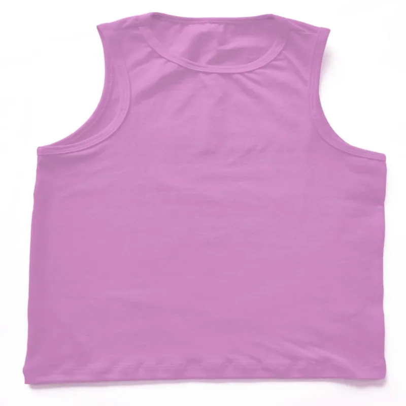 Regata Feminina Basic+ B971 Algodão com Elastano Lilás - Basic+ - Moda