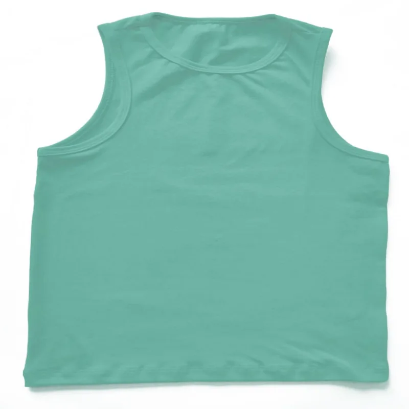 Regata Feminina Justa Basic+ Algodão Verde Claro - Basic+ - Moda
