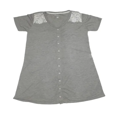 Camisola Manga Curta Basic+ K177 Poliéster e Viscose Mescla - Basic+ - Moda