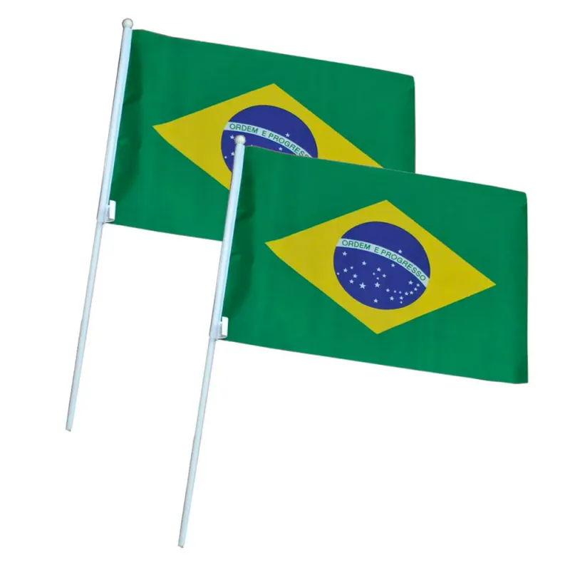 Bandeira do Brasil TID Mão 807021 20cm X 28cm - Tid - Brinquedos