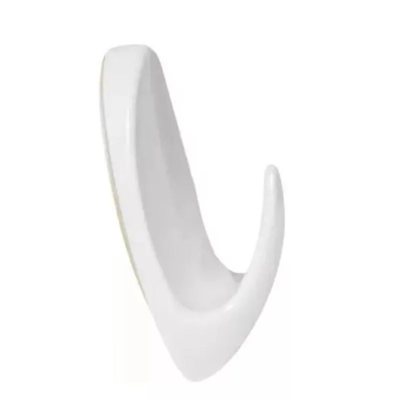 Gancho Adesivo De Parede Oval Branco