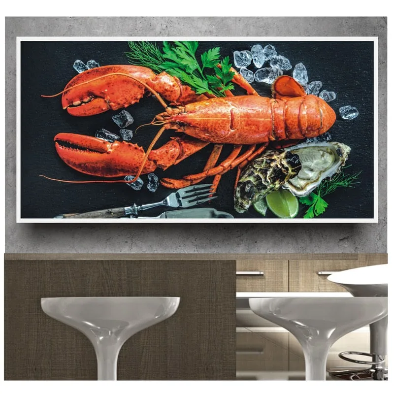 Adesivo De Parede Gourmet Lagosta Comida Frutos Do Mar S239 - Não Informado - Decoração