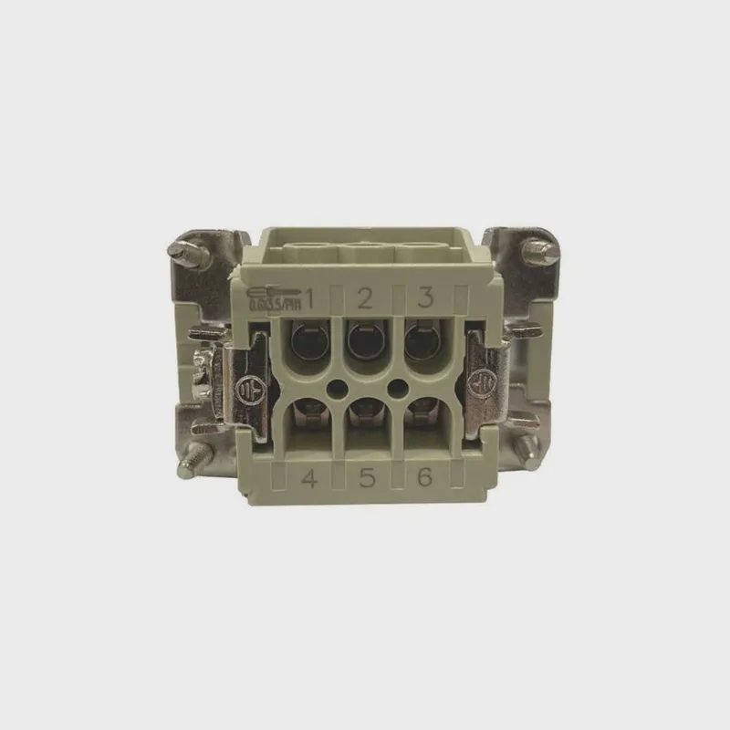 Soquete Macho 6 Polos + Terra 16A 500V Para BTM-6 bhs
