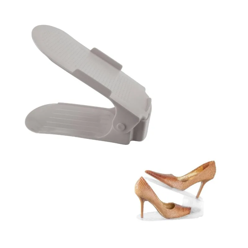 Conjunto 6 Suportes Para Organizar Sapatos Ajustavel Antiderrapante Branco Hudson - Não Disponível - Malas, Mochilas E Acessórios