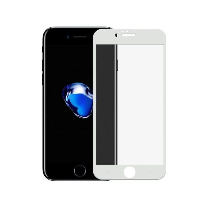 Película Coverage Color Para iPhone SE 2 - Branca - Gshield (Cobre Toda Tela)
