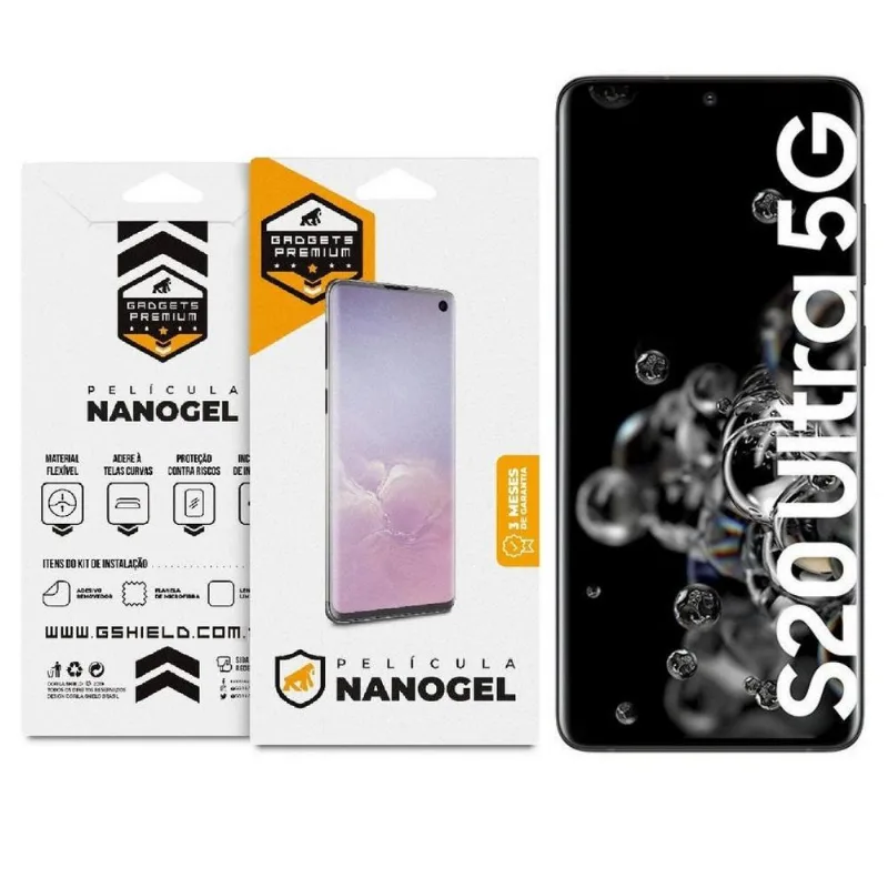 Película de Nano Gel Dupla para Samsung Galaxy S20 Ultra - Gshield - Gshield - Celular E Smartphone