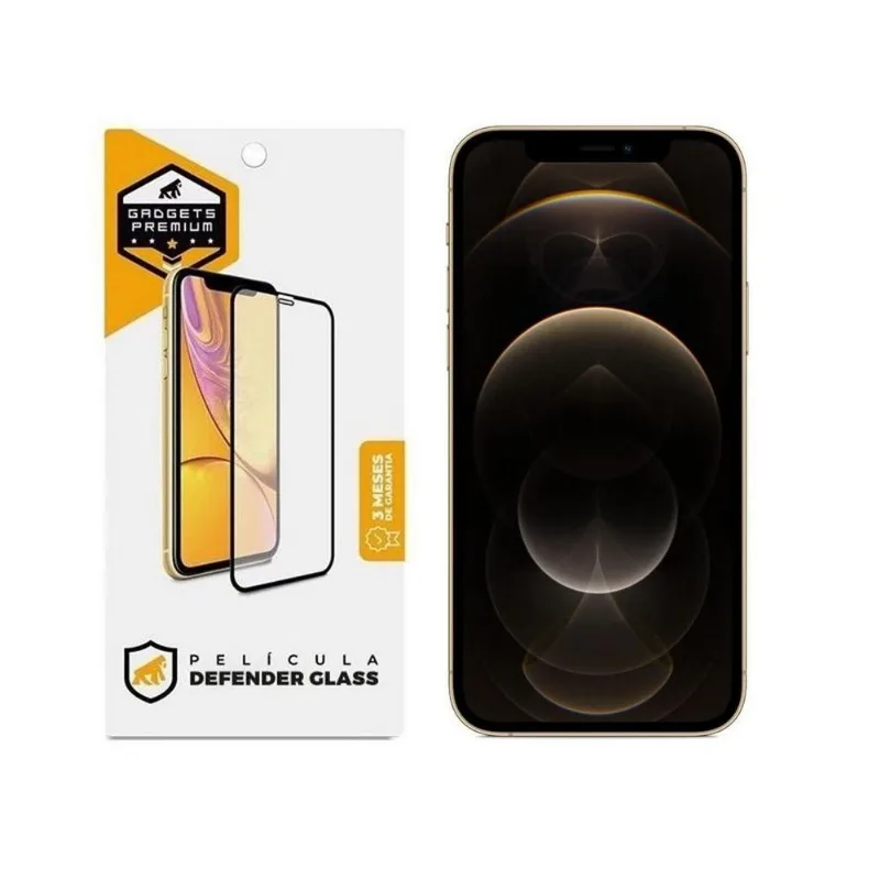 Película Defender Glass para iPhone 12 Pro Max - Preta - Gshield