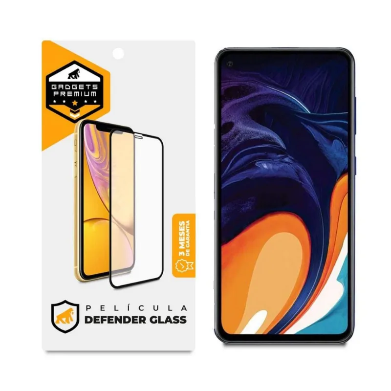 Película Defender Glass para Samsung Galaxy A60 - Preta - Gshield