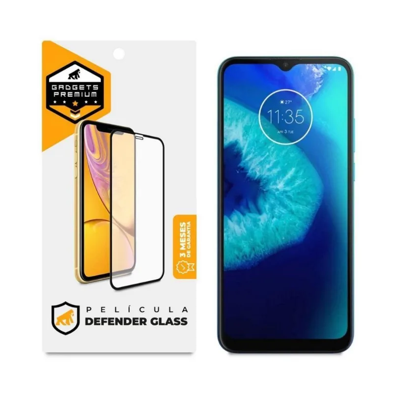Película Defender Glass Para Motorola Moto G8 Power Lite - Preta - Gshield