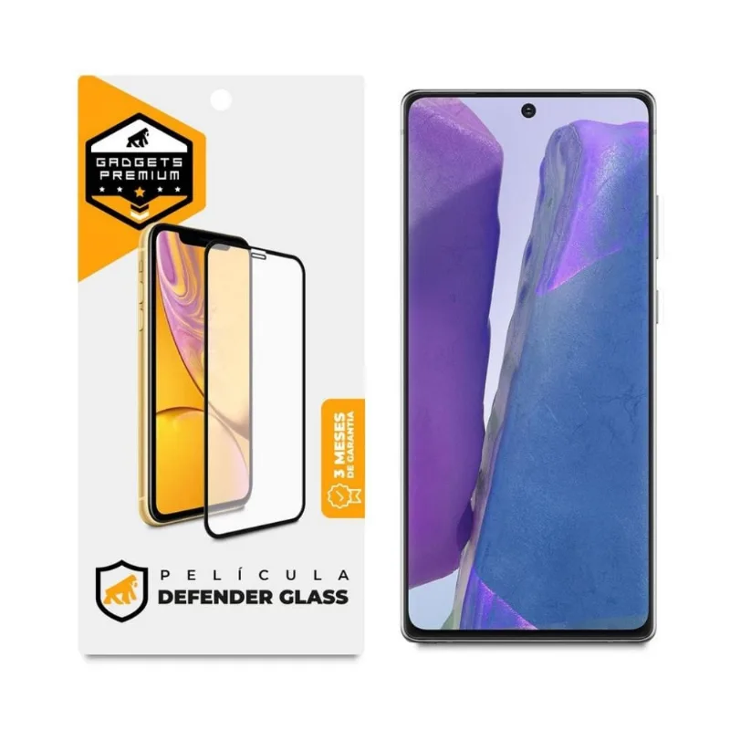 Película Defender Glass para Samsung Galaxy Note 20 - Preta - Gshield