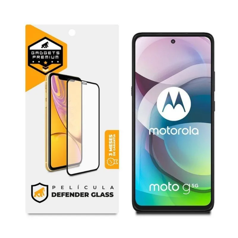 Película Defender Glass Para Motorola Moto G 5g - Preta - Gshield
