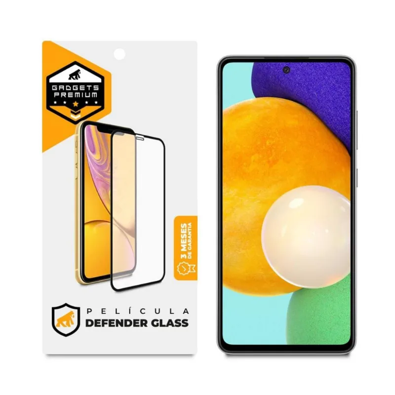 Película Defender Glass para Samsung Galaxy A52 5G - Preta - Gshield