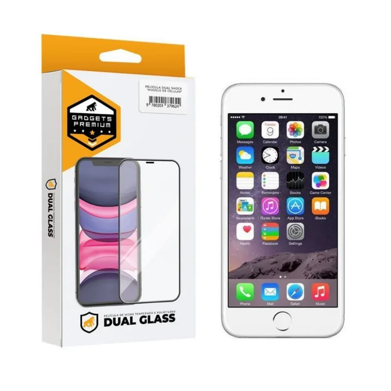 Película Dual Glass Para Iphone 6 - Branca - Gshield