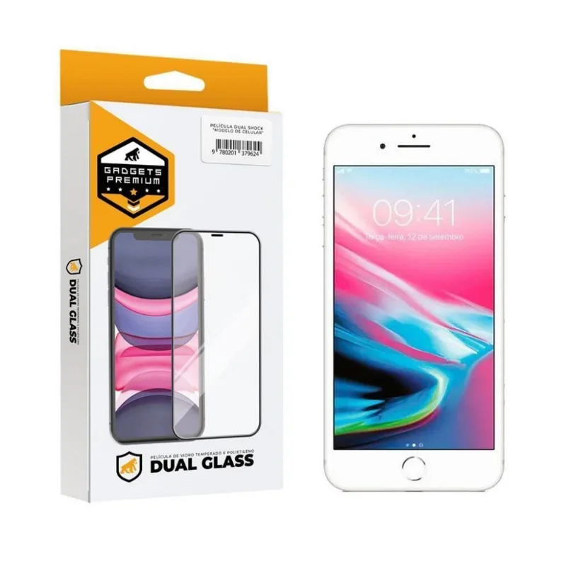 Película Dual Glass Para Iphone 7 Plus - Branca - Gshield