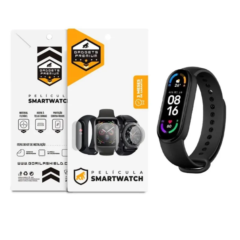 Película de Nano Gel Dupla para Xiaomi Mi Band 6 - Gshield - Gshield