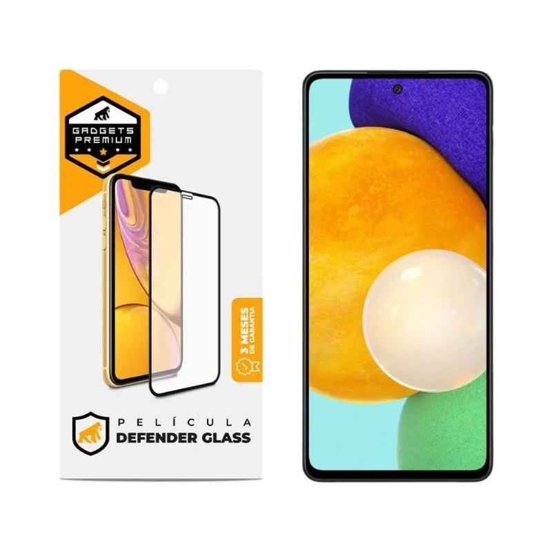 Película Defender Glass Para Samsung Galaxy M62 - Preta - Gshield - Gshield