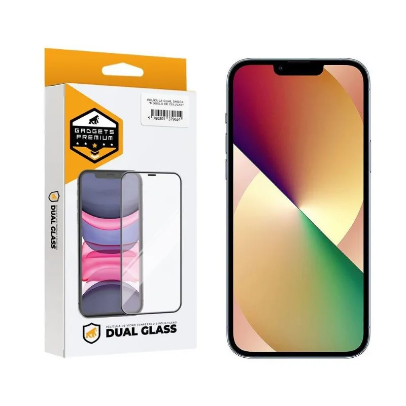 Película Dual Glass para iPhone 13 Pro - Preto - Gshield - Gshield