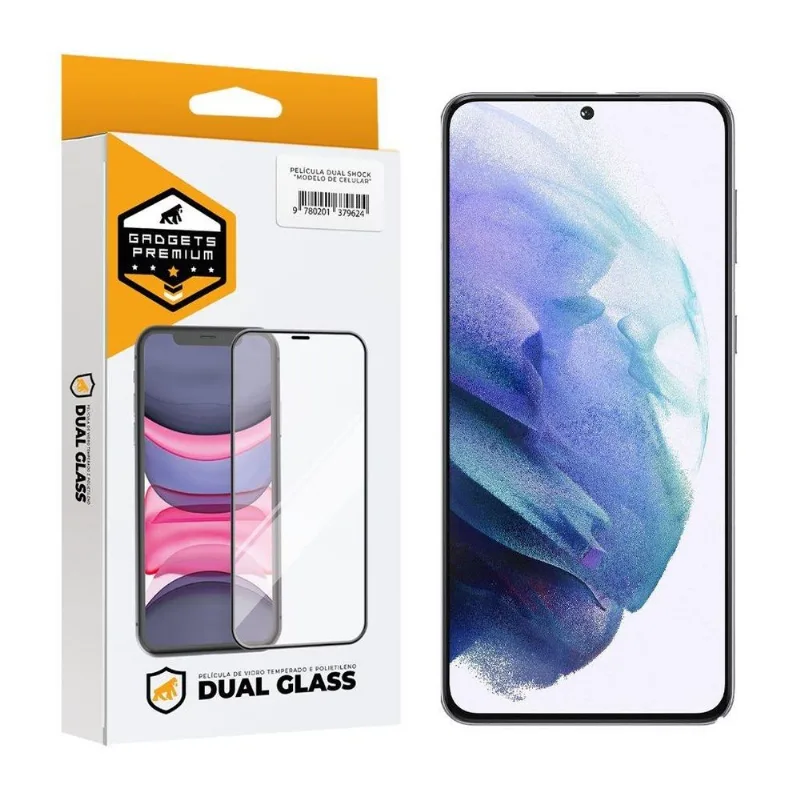 Película Dual Glass para Samsung Galaxy S21 Plus - Preto - Gshield