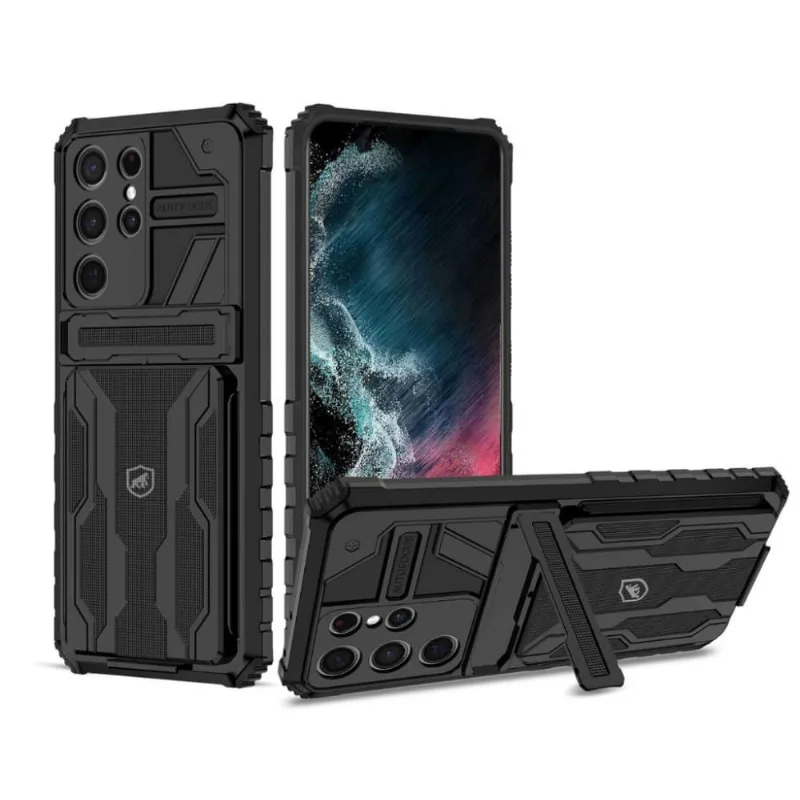 Capa Guardian para Samsung Galaxy S22 Ultra - Preta - Gshield - Gshield
