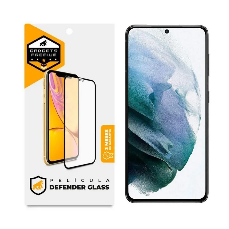 Película Defender Glass Para Samsung Galaxy S22 Plus - Preta - Gshield - Gshield